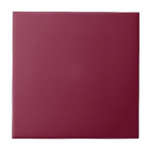 Claret Solid Color | Klassiek | Elegant Tegeltje (Voorkant)
