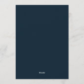 Claret Teal Shadowy Bloom Wedding Kaart (Achterkant)