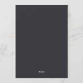 Claret Tenebrous Flora Wedding Kaart (Achterkant)