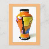 Clarice Cliff Pottery - Zonnestraalvaas Feestdagenkaart (Voorkant)