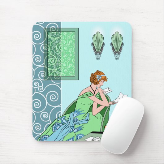 Clarice's Letter - Art Deco Mode Design Muismat (Met muis)