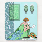 Clarice's Letter - Art Deco Mode Design Muismat (Voorkant)