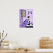 Clarice's Letter - Art Deco Mode Design Poster (Keuken)