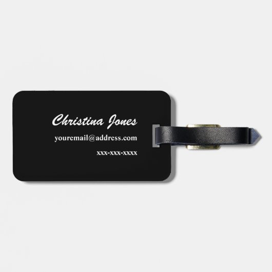 Clarinet Bagagelabel (Achterkant horizontaal)