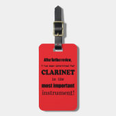 Clarinet Belangrijkste instrument Bagagelabel (Voorkant verticaal)