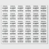 Clarinet Belangrijkste instrument Cadeaupapier (Vlak)