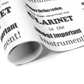 Clarinet Belangrijkste instrument Cadeaupapier (Rol Hoek)