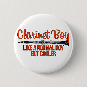Clarinet Boy Like a Normal Boy But Cooler Ronde Button 5,7 Cm