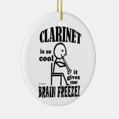 Clarinet, Brain Freeze Keramisch Ornament (Rechts)