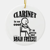 Clarinet, Brain Freeze Keramisch Ornament (Voorkant)