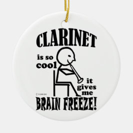 Clarinet, Brain Freeze Keramisch Ornament