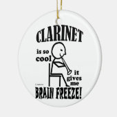 Clarinet, Brain Freeze Keramisch Ornament (Links)