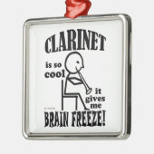 Clarinet, Brain Freeze Metalen Ornament (Links)