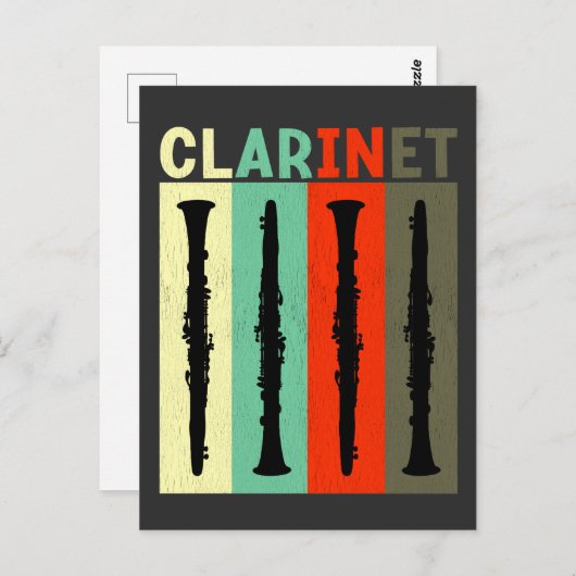 Clarinet Briefkaart (Voorkant / Achterkant)