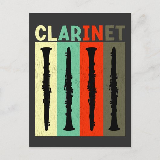 Clarinet Briefkaart (Voorkant)