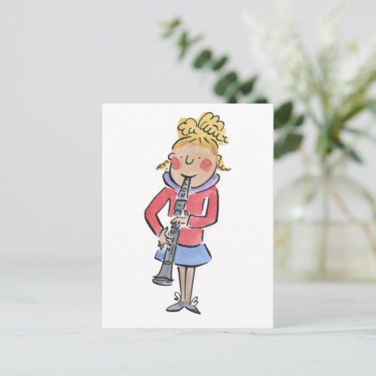 Clarinet Briefkaart (Staand voorkant)