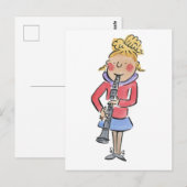 Clarinet Briefkaart (Voorkant / Achterkant)