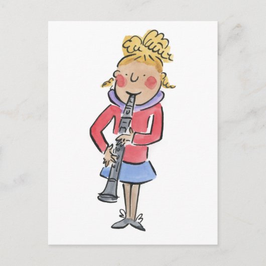 Clarinet Briefkaart (Voorkant)
