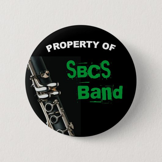 Clarinet Button voor band (Voorkant)