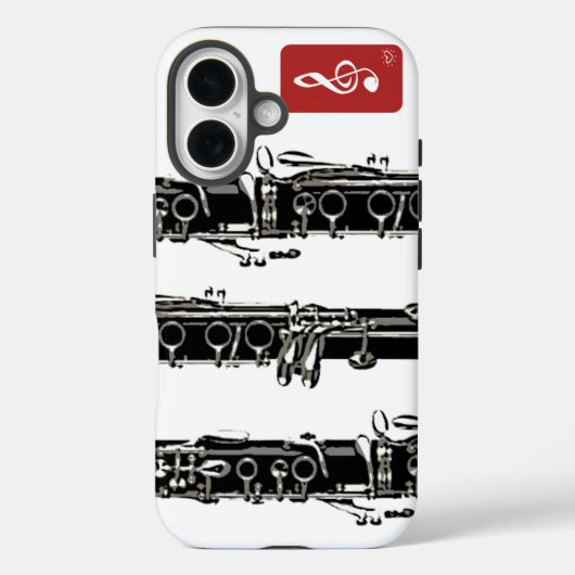 Clarinet Case-Mate iPhone Case (Achterkant)