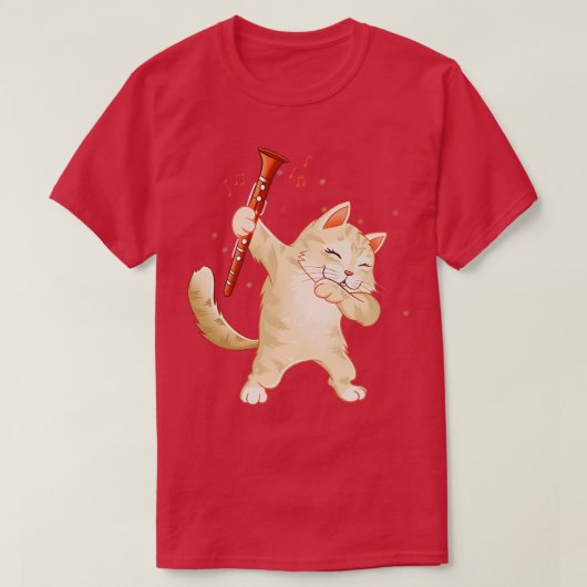 Clarinet Cat T-shirt (Design voorkant)