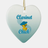 Clarinet Chick #3 Keramisch Ornament (Rechts)