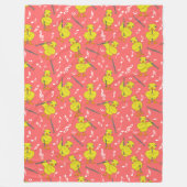 Clarinet Chick Clarinets Muzieknoten Fleece Deken (Voorkant)