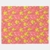 Clarinet Chick Clarinets Muzieknoten Fleece Deken (Voorkant (Horizontaal))