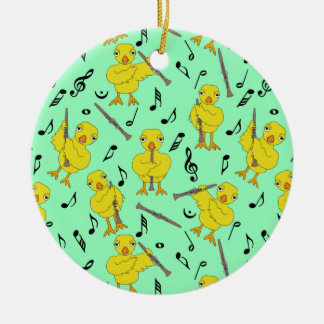 Clarinet Chick Clarinets Muzieknoten Keramisch Ornament