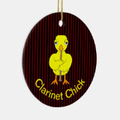 Clarinet Chick Keramisch Ornament (Rechts)