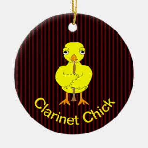 Clarinet Chick Keramisch Ornament