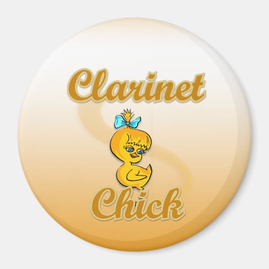 Clarinet Chick Magneet (Voorkant)
