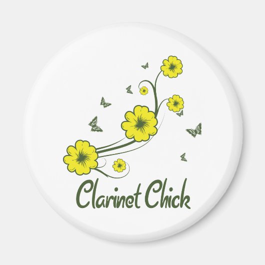 Clarinet Chick Magneet (Voorkant)
