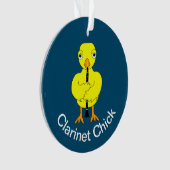 Clarinet Chick Ornament (voorkant)