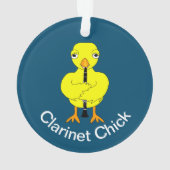 Clarinet Chick Ornament (achterkant)