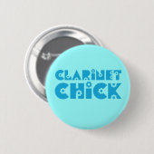 Clarinet Chick Ronde Button 5,7 Cm (Voorkant /achterkant)