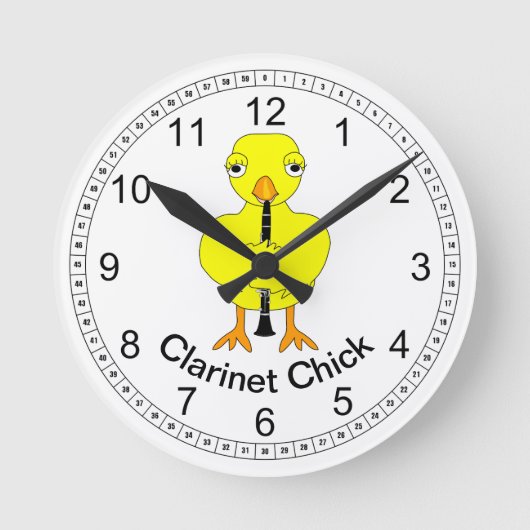 Clarinet Chick Ronde Klok (Voorkant)
