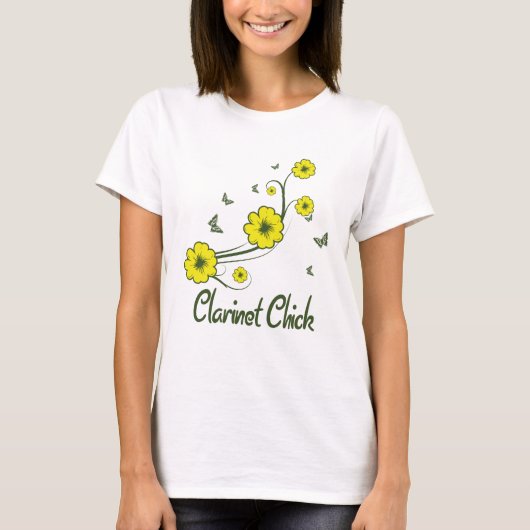 Clarinet Chick T-shirt (Voorkant)