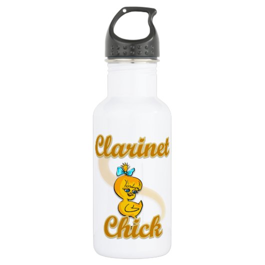 Clarinet Chick Waterfles (Voorkant)
