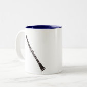 Clarinet, Clarinet.. het instrument voor informati Tweekleurige Koffiemok (Voorkant links)