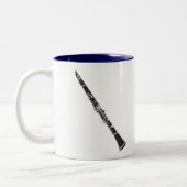 Clarinet, Clarinet.. het instrument voor informati Tweekleurige Koffiemok (Links)