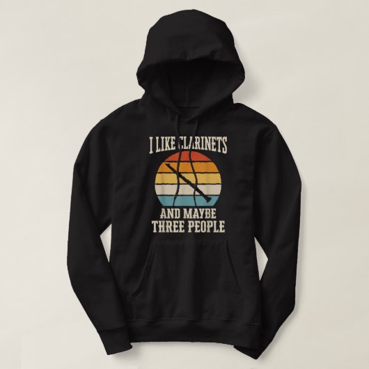 Clarinet Clarinetist Instrument1 Hoodie (Design voorkant)