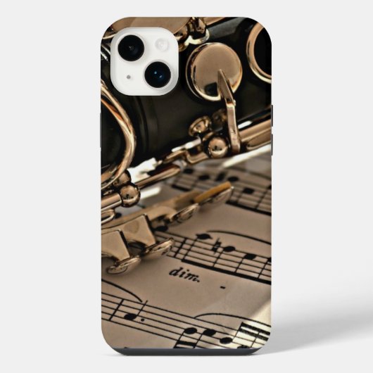 Clarinet Close iPhone Hoesje (Achterkant)
