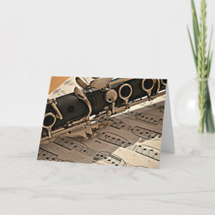 Clarinet closeup kaart