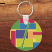 Clarinet Colorblock Sleutelhanger (Voorkant)