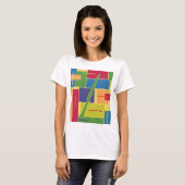 Clarinet Colorblocks Dames T-shirt (Voorkant volledig)