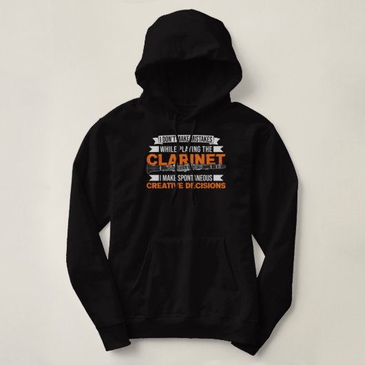 Clarinet Creative decisions Clarinetist1 Hoodie (Design voorkant)