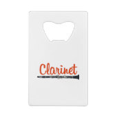 Clarinet Creditkaart Flessenopener (Achterkant)