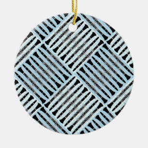 Clarinet Crosshatch Keramisch Ornament