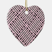 Clarinet Crosshatch Keramisch Ornament (Rechts)